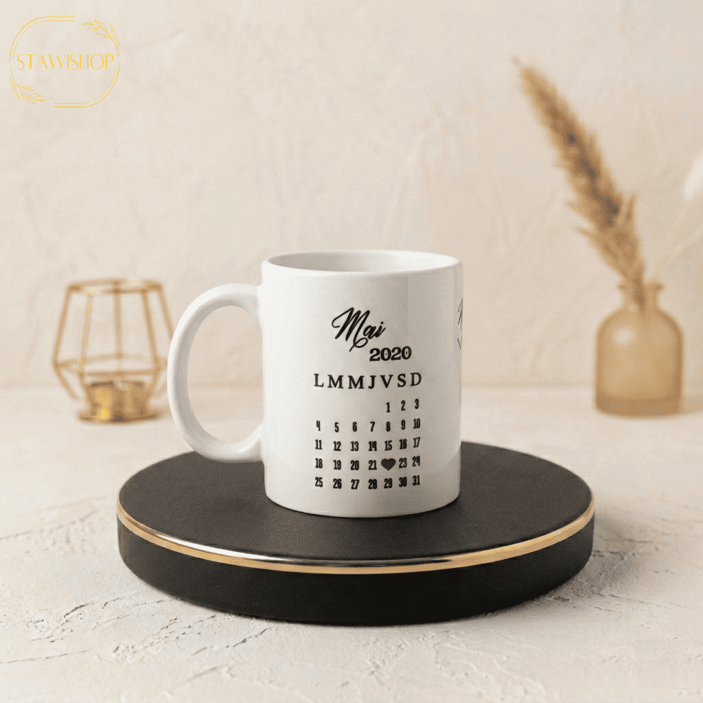 Mug Couple Personnalisé "Mains Entrelacées"