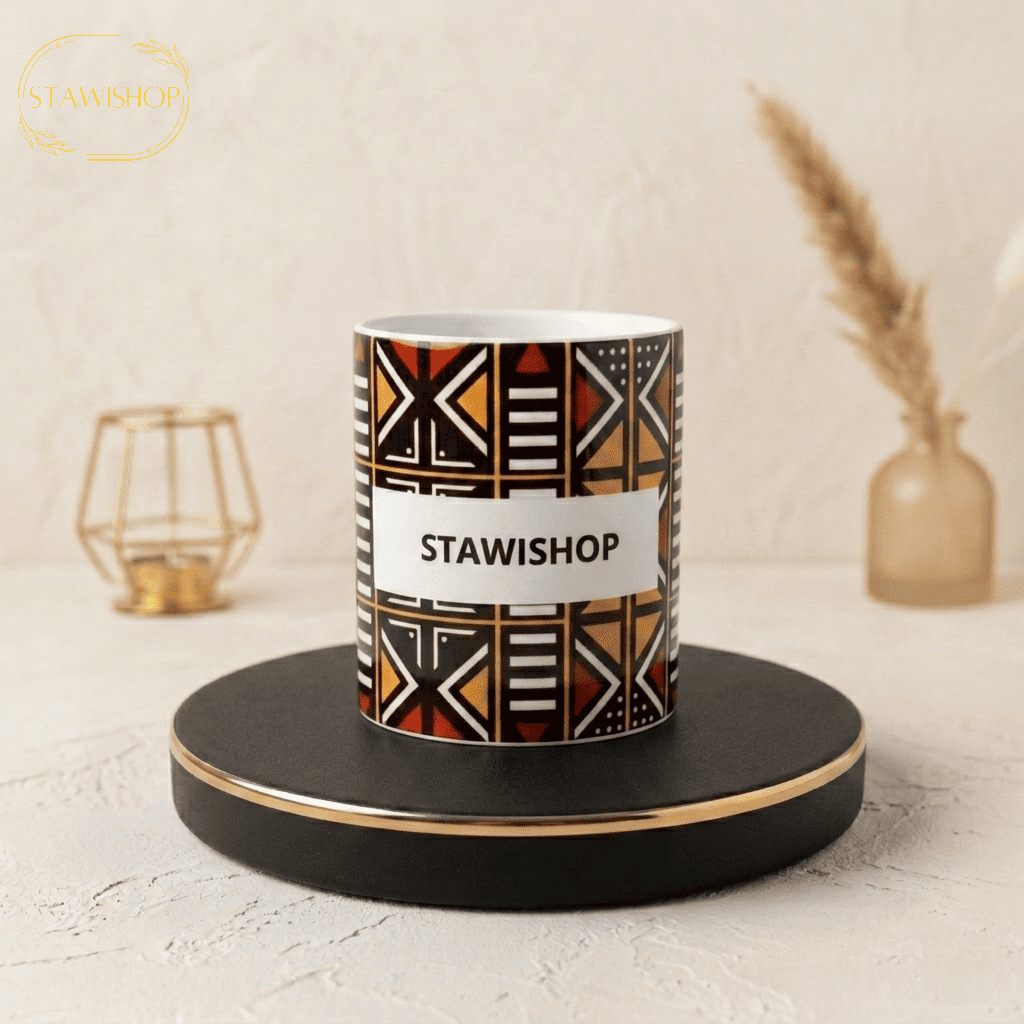 Mug Personnalisé style Bogolan