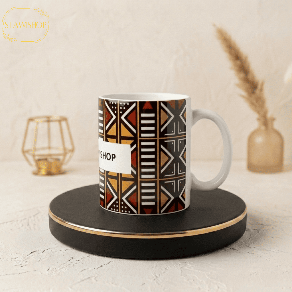 Mug Personnalisé style Bogolan