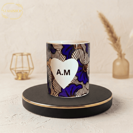 Mug Personnalisée Wax Bleu