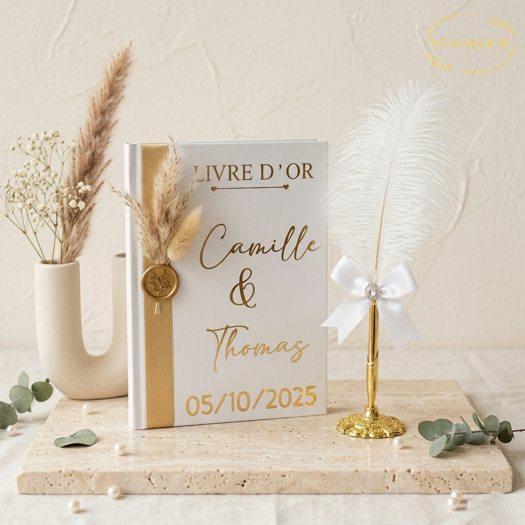 Livre d'Or Mariage Personnalisé